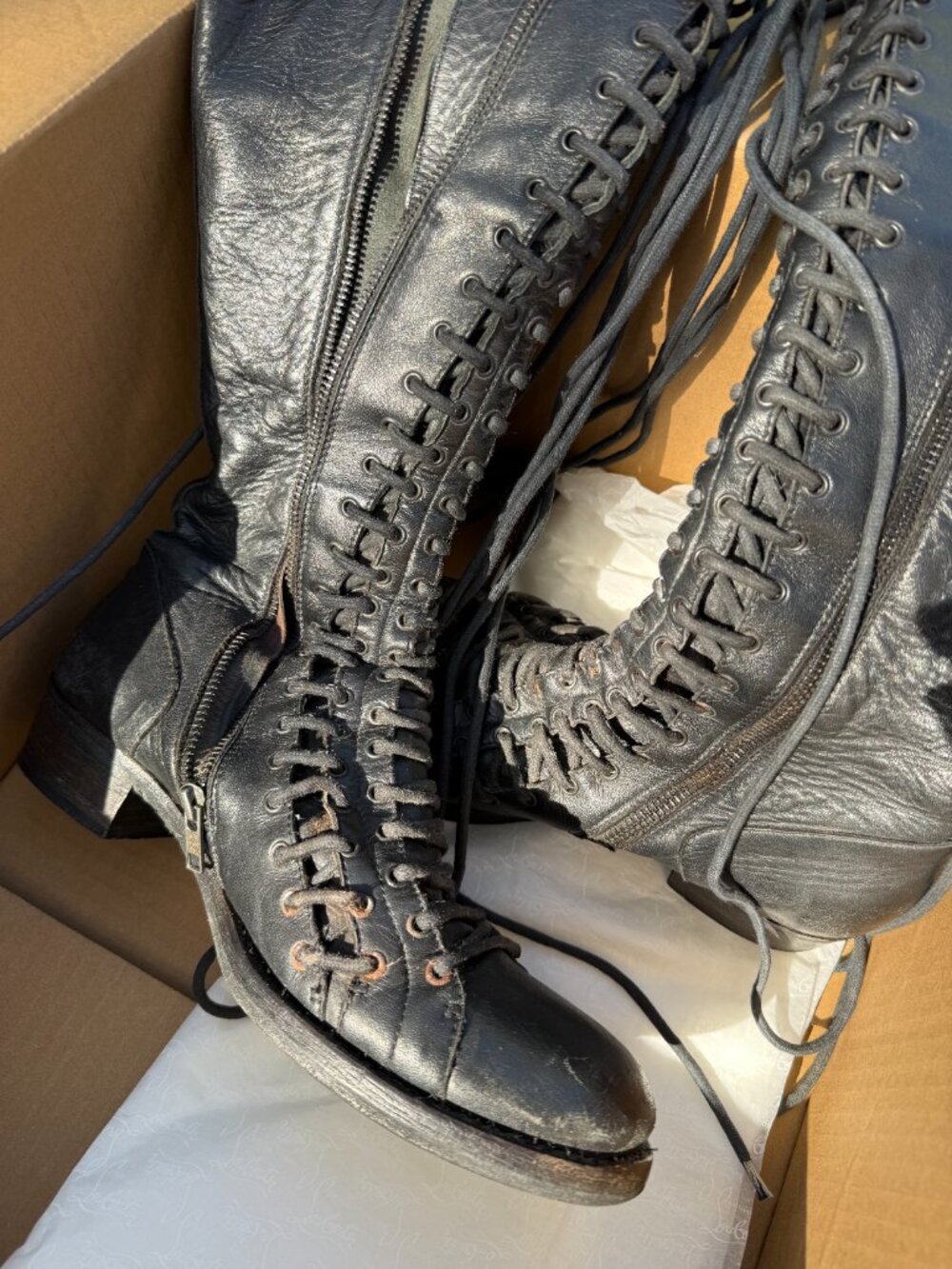 Ann Demeulemeester Triple Lace Boots FY08 - Picture 16 of 16